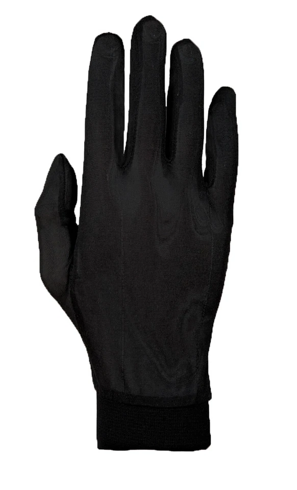 Roeckl Silk Seiden Unterziehhandschuhe lang schwarz 2023