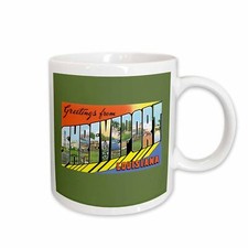 3dRose Greetings from Shreveport Louisiana Scenic Postcard Reproduction Mug