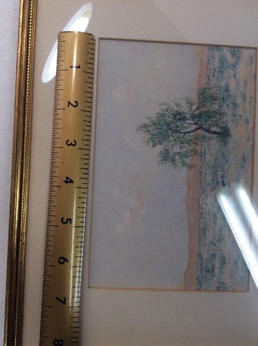 California Artist Kurt Reineman Desert Willow 1941 Oil On Canvas Framed Art - Picture 9 of 12