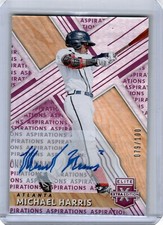 2019 Elite Extra Edition Purple Aspirations Michael Harris Auto #154 79/100(B15)