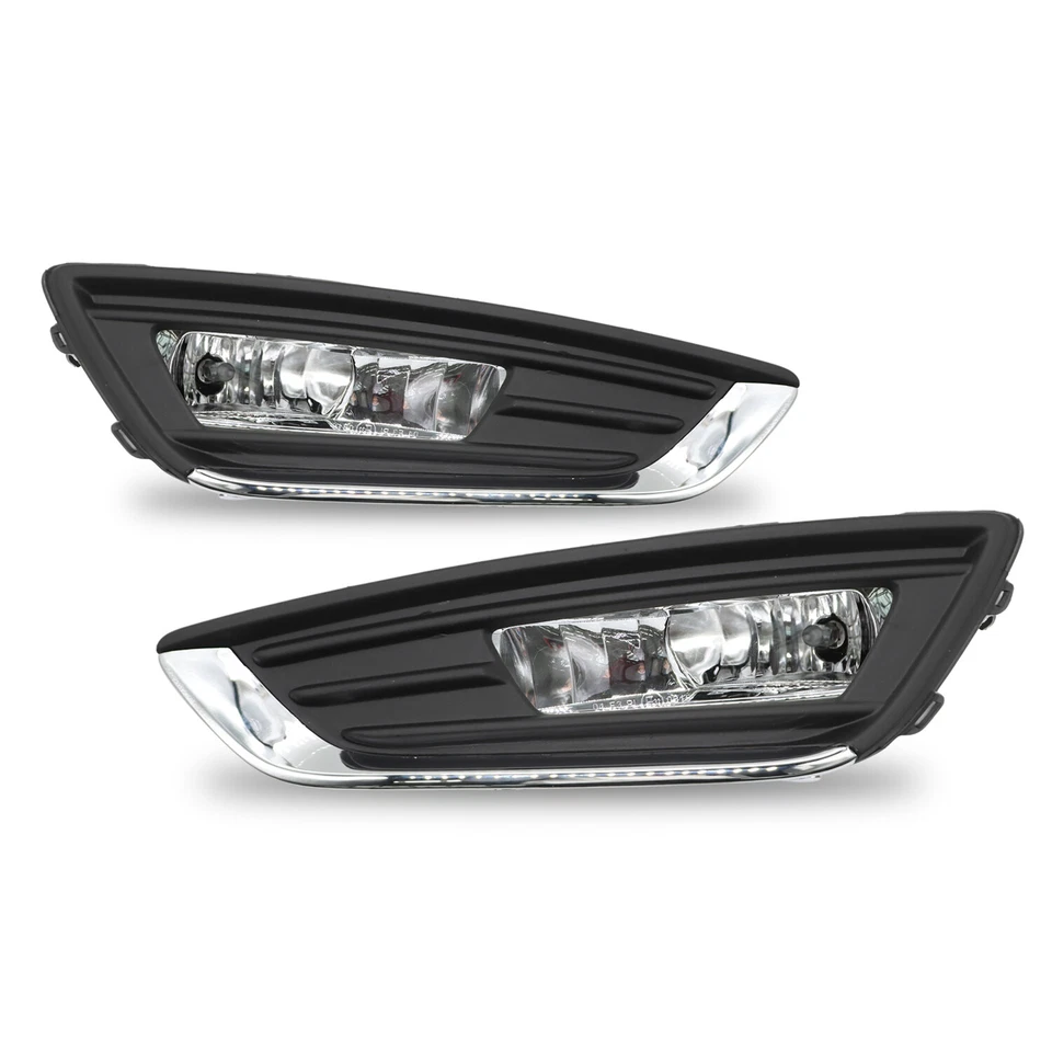 For 2015-2018 Ford Focus Bumper Fog Lights Driving Lamps Left+Right w/o Switch Foto 2 de 4