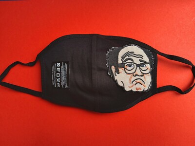 Schwarze Baumwoll-Gesichtsmaske: Danny DeVito - It's Always Sunny in Philadelphia Trash