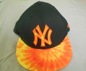 black and yellow yankees hat