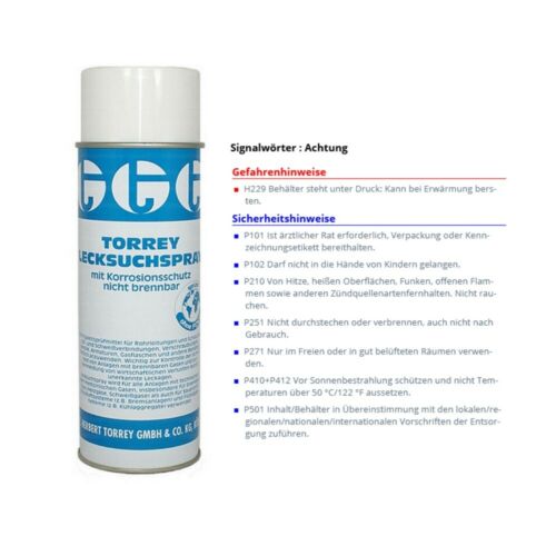 Torrey Lecksuch-Spray 400 ml Prüfspray für Gasleitungen Leckfinder - Bild 1 von 2