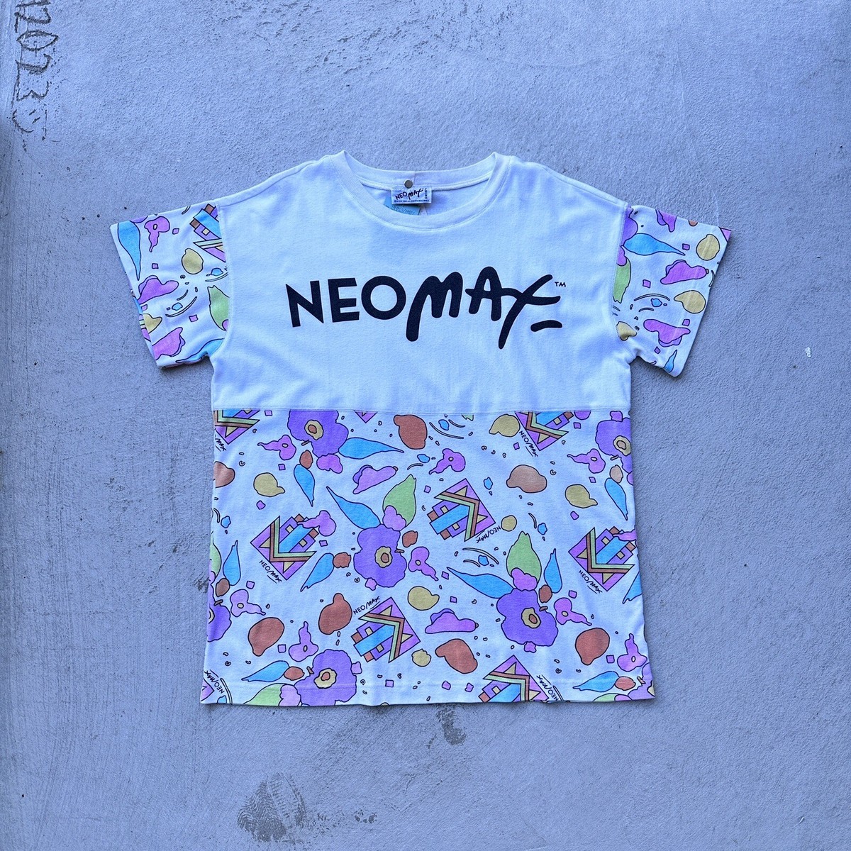 Rare Vintage 1980s 1990s Peter Max Neo Max Swim Abstract Multi