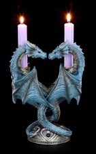 Kerzenhalter Figur Drachen Herz- Dragon Heart by Anne Stokes-Fantasy Gothic