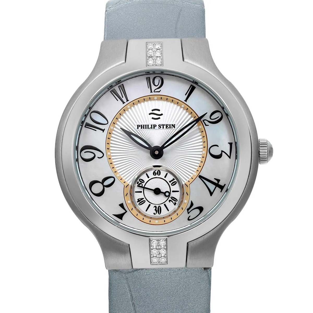 Philip Stein Classic Round Mini 28mm Steel MOP Dial Quartz Ladies Watch 44D-CMOP Philip Stein Round Mini 28mm Gold-Tone MOP Dial Ladies  main image 2
