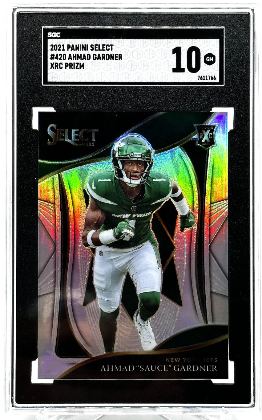 Ahmad “Sauce” Gardner XRC 2021 Panini Select XRC SGC 10