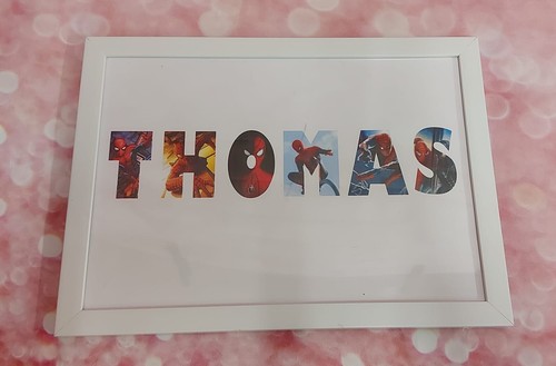 Personalised framed name print any theme birthday wedding christening - Picture 4 of 4