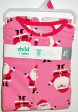 Carter's Christmas Santa Claus Fleece Footed Sleeper Size 18 months NEW