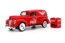 1940 FORD SEDAN CARGO VAN W/VENDING MACHINE 1/24 DIECAST CAR MOTOR CITY CLASSICS