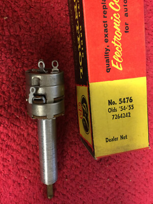 GC ELECTRONICS/CTS 5476  OLDS 54-55  7264242 AUTO RADIO CONTROL NOS