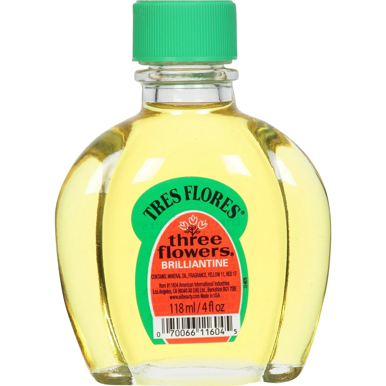 Tres Flores Three Flowers Brilliantine Liquid Hair Oil &ndash; 4 fl oz &ndash; Non-Greasy