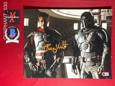 Timothy Olyphant signed 11x14 photo Star Wars The Mandalorian Beckett COA