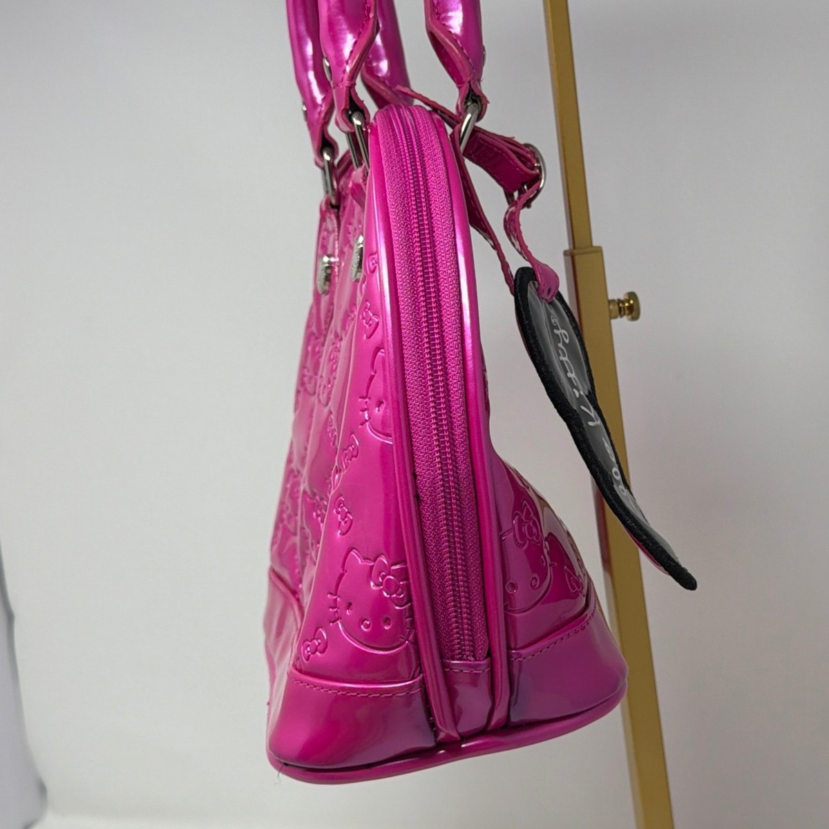 Loungefly Hello Kitty Pink Patent Dome Satchel Bag Retired  display picture 1