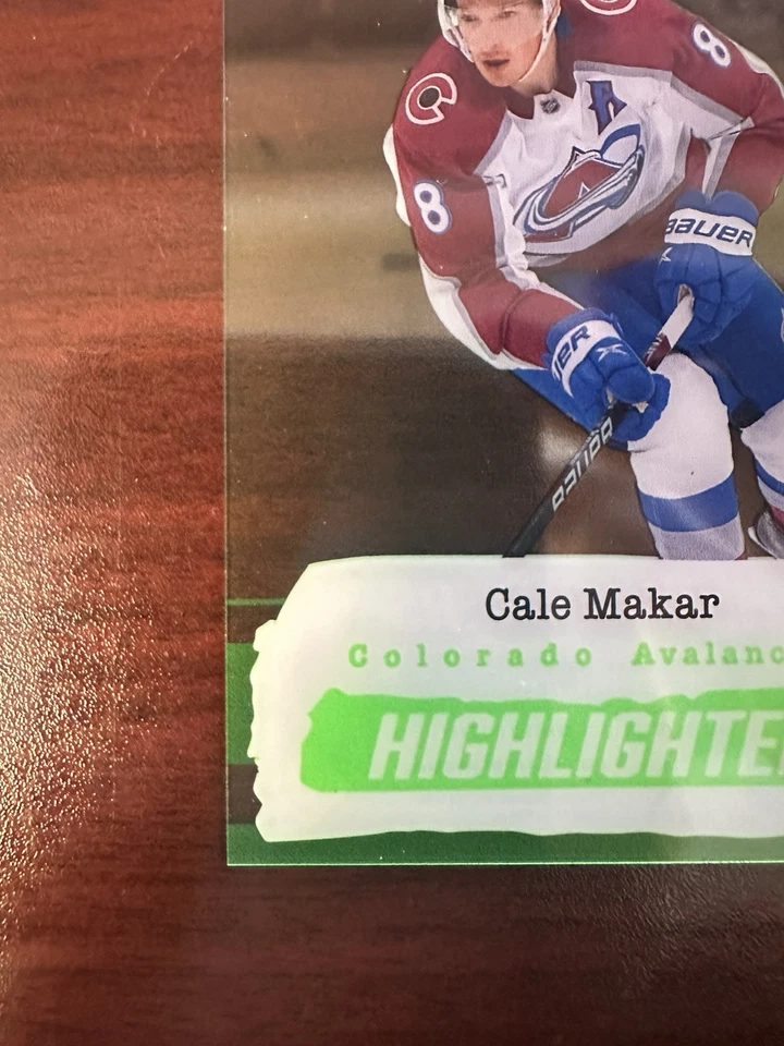 Cole Makar HL-23 Green Highlighters 2023-24 Upper Deck Series 2 Rarest of Rare - Image 3 of 4