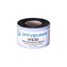 WindowSeal Window and Door Flashing Tape, 4 in x 100 ft Roll, 20 mil Thick, S...