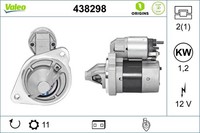 Anlasser Starter Valeo Origins Stop&Start - NEW O.E. Technologie 438298 FüR Ford