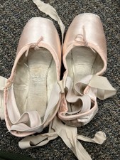 Well Worn Pink Satin Ballet Pointe Shoes