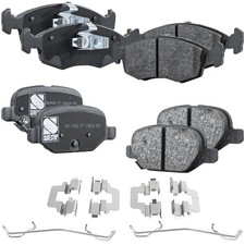 Front and Rear NAO Brake Pad Set For 2012-2018 Fiat 500 4-Wheel Set