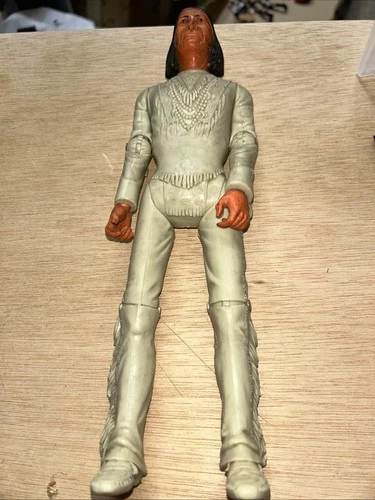 Vtg 1960s Made In USA Marx Johnny West Geronimo Native American Action Figure 4A
