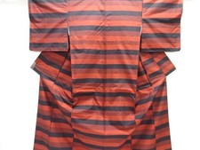 7613768: JAPANESE KIMONO / UNUSED KIMONO ENSEMBLE / SILK / YONEZAWA TSUMUGI / WO