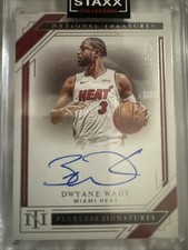 Dwayne Wade 2020-21 Panini National Treasures Peerless Signatures 15/25 Auto