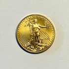 2008 American Gold Eagle $10; 1/4 Ounce Fine Gold Coin; BU
