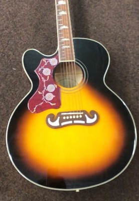 Epiphone J-200 EC Studio Left-handed Sunburst Electric Guitar - Used