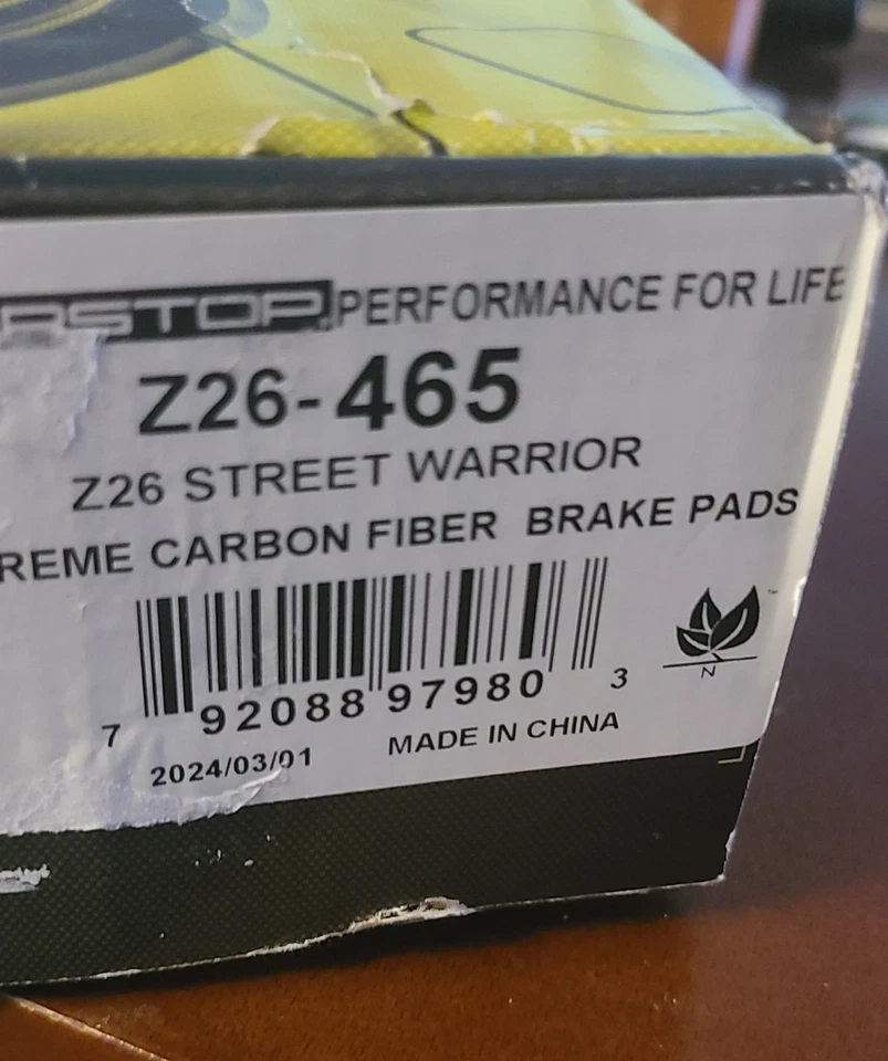 Juego de pastillas de freno de 2 ruedas Powerstop Z26-465 cupé delantero sedán para Honda Insight Foto 2 de 3