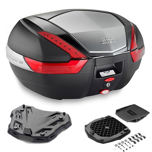 Givi Kit V47N Topcase 47LT + Platte SR2126 FüR Yamaha Xsr 700 2024-2025-image