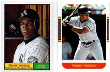 FRANK THOMAS 2 DIFFERENT BASEBALL CARD LOT WHITE SOX A205