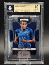 2018 Panini Prizm World Cup Kylian Mbappe BGS 10 Rookie Card. rookie card picture