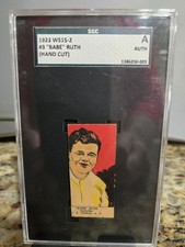 1923 W515-1  "Babe" Ruth (Hand Cut) SGC A!! 