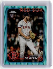 2024 Topps Chrome Update #USC46 Justin Slaten Aqua RayWave Refractors #/199