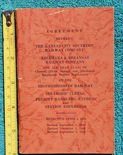 1951 Louisiana & Arkansas Railway Kansas City Southern Railroad Agreemnt KCS L&A