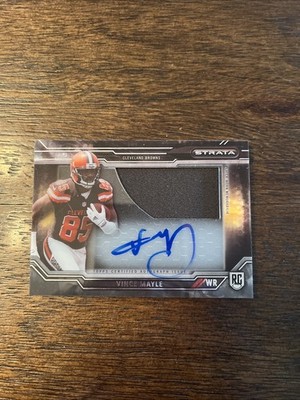 2015 Topps Strata - Clear Cut Autograph Patch Rookies Vince Mayle #CCAP-VM (AU,