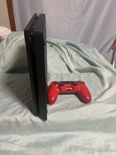 Sony PlayStation 4 Slim 1TB Console - Jet Black with Red Controller