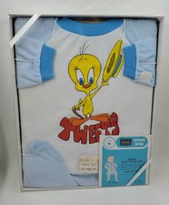1970s Looney Tunes Tweety Bird Sears Infant Shop Sleep N Play Suit In Box