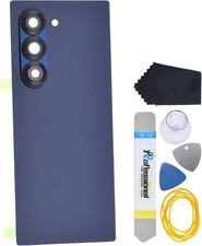 Navy Blue Back Cover with Rear Camera Lens Glass and Camera Bezel for Samsung