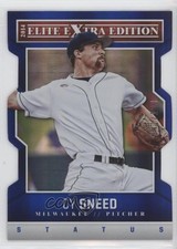 2014 Panini Elite Extra Edition Status Blue Die-Cut 41/100 Cy Sneed #58 0b2