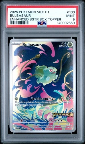 2025 POKEMON PORTUGUESE MEG PT-MEGA EVOLUTION #133 BULBASAUR PSA 9