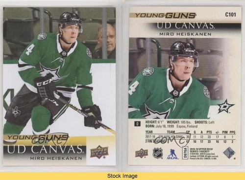 2018-19 Upper Deck UD Canvas Young Guns Miro Heiskanen #C101 Rookie RC