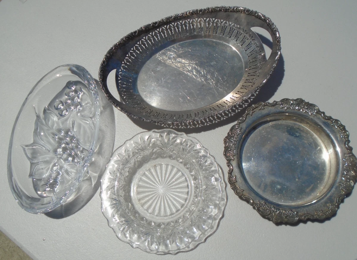 Barker Ellis 1900-1940 Antique US Silver-Plated Platters & Trays