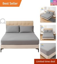 Grounding Sheets King, 12 Silver 88 Organic Cotton, Fitted Grounded Bed She...