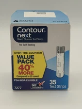Contour Next Blood Glucose  35 Test Strips Exp-10/31/2026