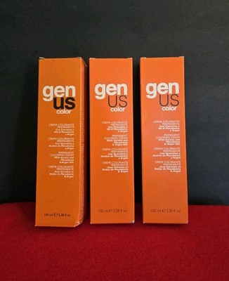 Lot  3 Gen US Professional Hair Color 6.66 Dark Blonde IntenseRed R.66 Booster