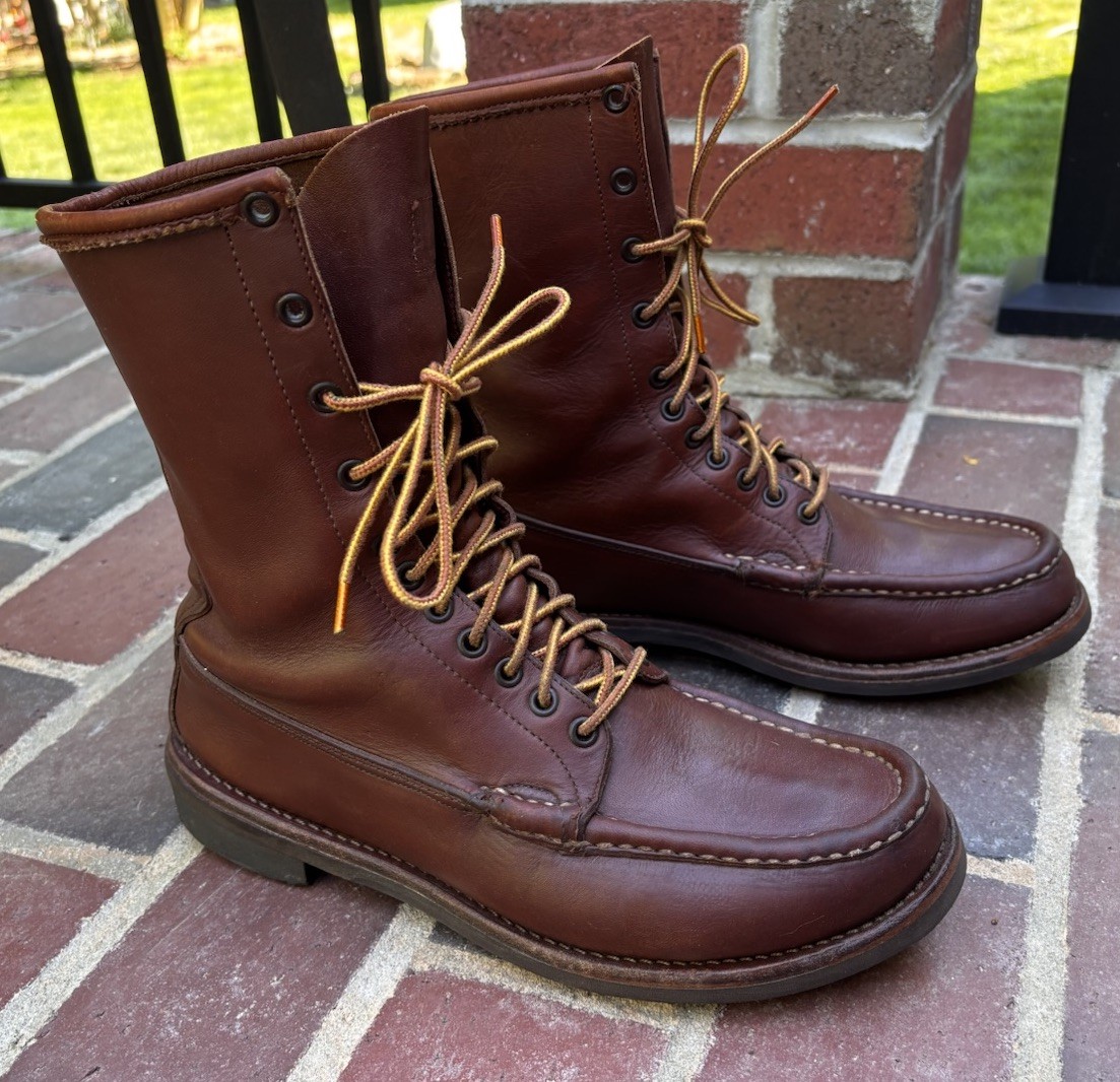 Russell Moccasins バードシューター トリプルヴァンプ  US8 1970-80s Russell Moccasin 