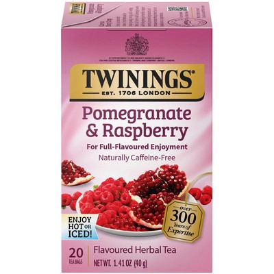 Twinings Rosehip Hibiscus Tea Blend with Pomegranate Raspberry 20 Count
