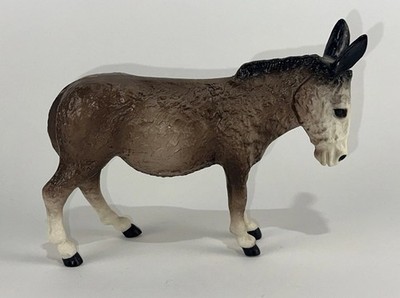 Vintage Toy Donkey Figure Hard Plastic Mule #669 Hong Kong 1960's Diamond P